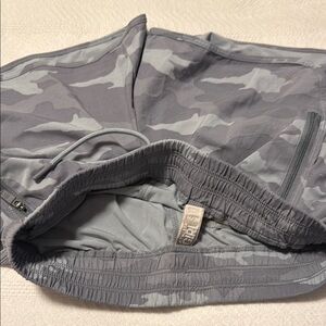 Gray Camouflage Athletic Shorts